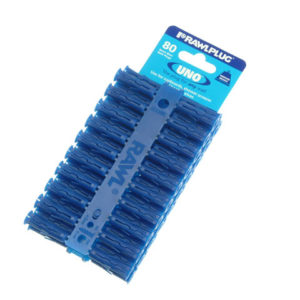Blue UNO® Plugs 8 x 32mm (Card 80)