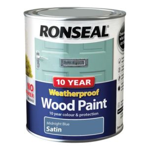 10 Year Weatherproof Wood Paint Midnight Blue Satin 750ml