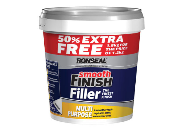Smooth Finish Multi Purpose Wall Filler Ready Mixed 1.2kg +50%
