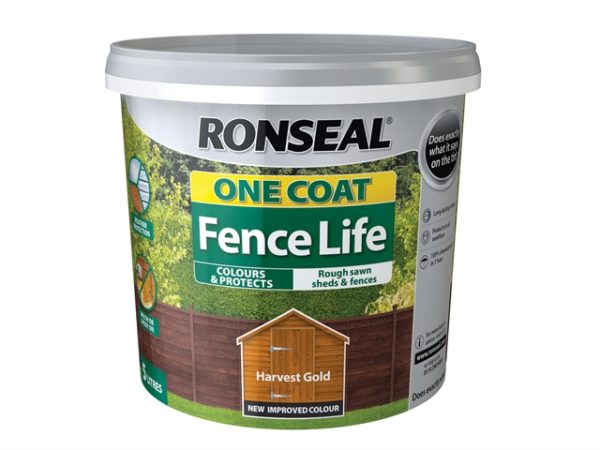 One Coat Fence Life Harvest Gold 5 Litre