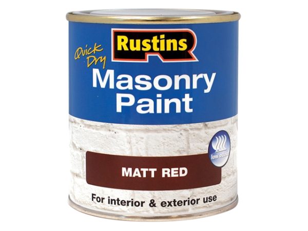 Quick Dry Masonry Paint Red 250ml