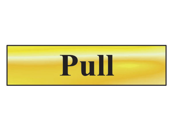 Pull - Polished Brass Effect 200 x 50mm