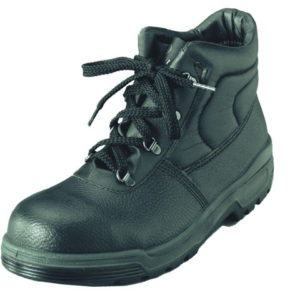 4 D-Ring Chukka Black Safety Boots UK 10 Euro 44