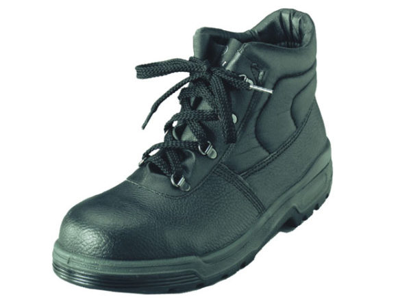 4 D-Ring Chukka Black Safety Boots UK 6 Euro 39