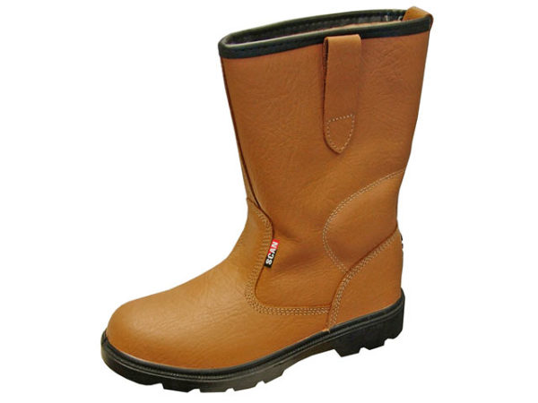 Texas Lined Tan Rigger Boots UK 11 Euro 46