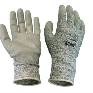 Grey PU Coated Cut 5 Gloves - Extra Large (Size 10)