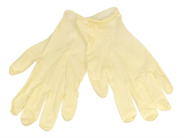 Latex Examination Gloves - Medium (Box 100)