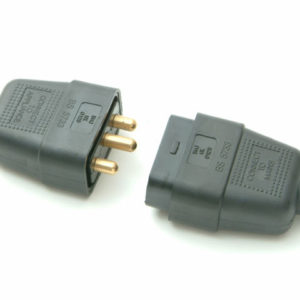 Black Plug & Socket 10A 3 Pin