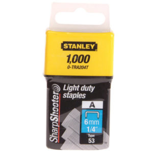 TRA2 Light-Duty Staple 6mm TRA204T Pack 1000