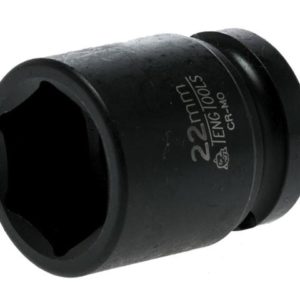Impact Socket Hexagon 6 Point 1/2in Drive 22mm