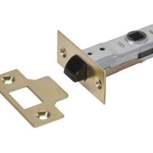 J2600 3.0 Tubular Latch Essentials Polished Brass Finish 79mm 3in Boxed