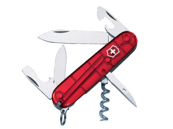 Spartan Swiss Army Knife Translucent Red Blister Pack