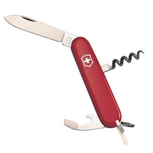 Waiter Swiss Army Knife Red Blister Pack