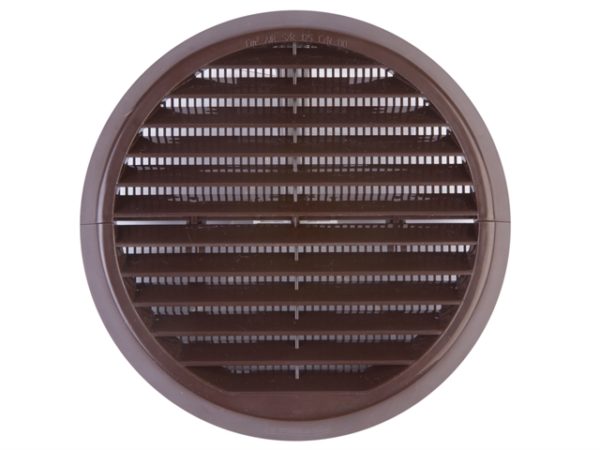 Wall Grille Brown Round 100mm