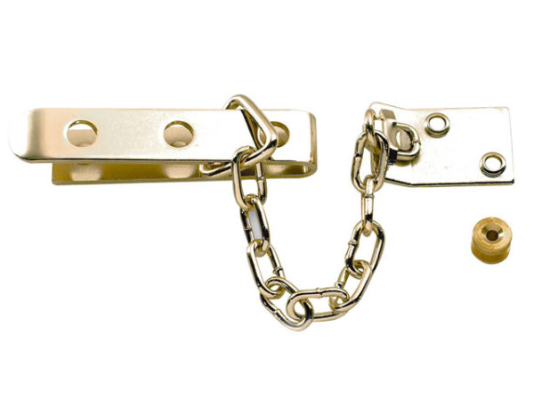 P1040 High Security Door Chain Brass Finish