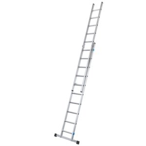 Double Extension Ladder with Stabiliser Bar 2-Part D-Rungs 2 x 14