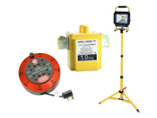 Cable Reels, Site Lights and Transformers 