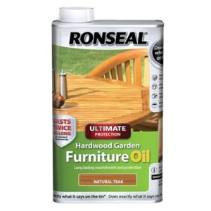 Ultimate Protection Hardwood Garden Furniture Oil Natural Teak 1 litre
