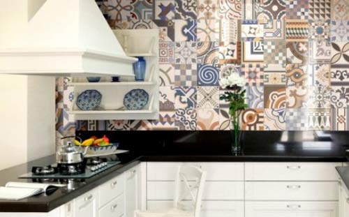 Feature wall tiles