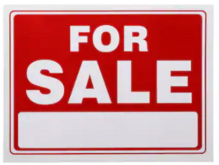 For sale sign