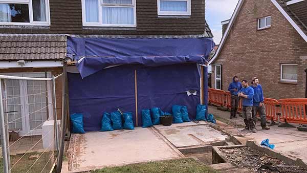 Rear 2 storey extension to house