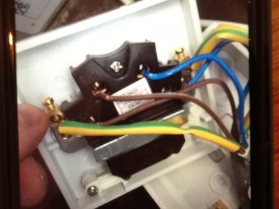 Wiring for current light switch