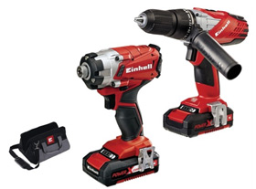 Einhell 18V combi drill and impact driver