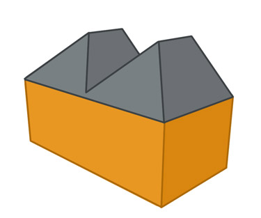 Double or multi-hipped roof