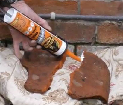 Roof tiles can be fixed with Gorilla Grab Adhesive