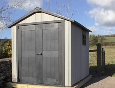 Keter shed build completed