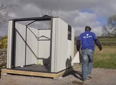 Walls of Keter shed constructed