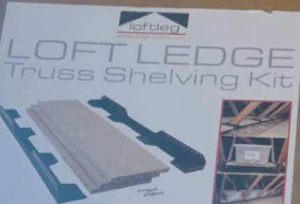 Loft Ledge truss shelving kit