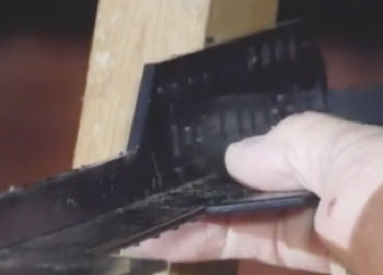 Fixing Loft Ledge brackets with an electric screwdriver