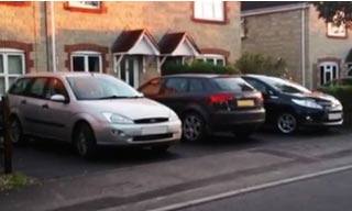 Driving on a restored tarmac surface