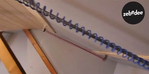 Any angle hanging rail from Zebedee