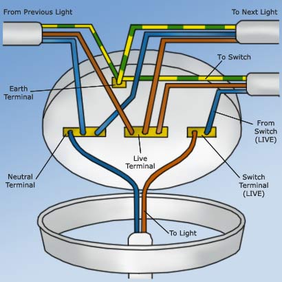 Ceiling rose wiring diagram