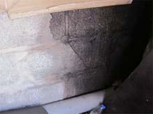 Damp on internal blockwork walls