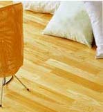 Timber floors often feel much warmer than tiled floors