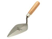 Using a pointing trowel to smarten up your brickwork by repointing is a good weekend job