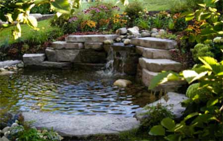 Beautiful garden water feature