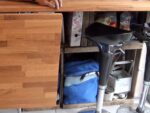 Folding breakfast bar in kitchen