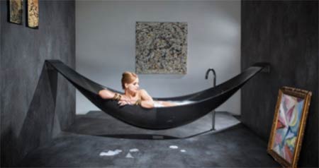 Carbon fibre hammock bath
