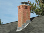 Lead Chimney Flashing Including Front and Side Apron