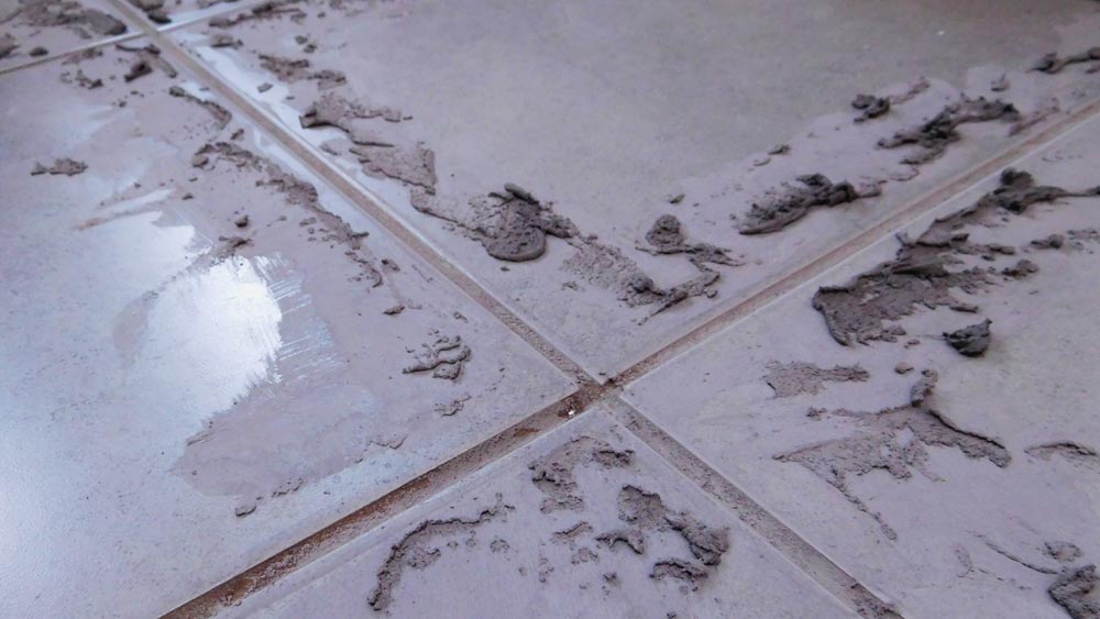 Removing Cement Grout From Tiles, How Do You Clean Grout Off Tile Once It Has Dried