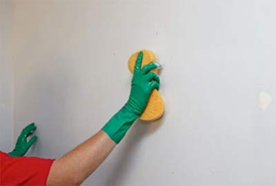 Cleaning down walls before decorating