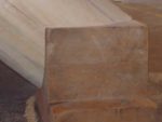 Birdsmouth joint cut in to timber