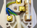 Inside a 3 pin plug