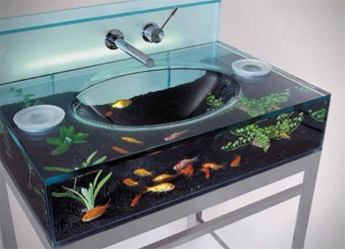 Fish tank sink