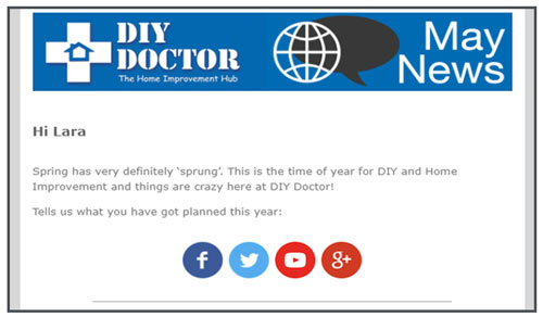 The DIY Doctor traditional newsletter