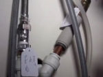 Pipework found under kitchen sink